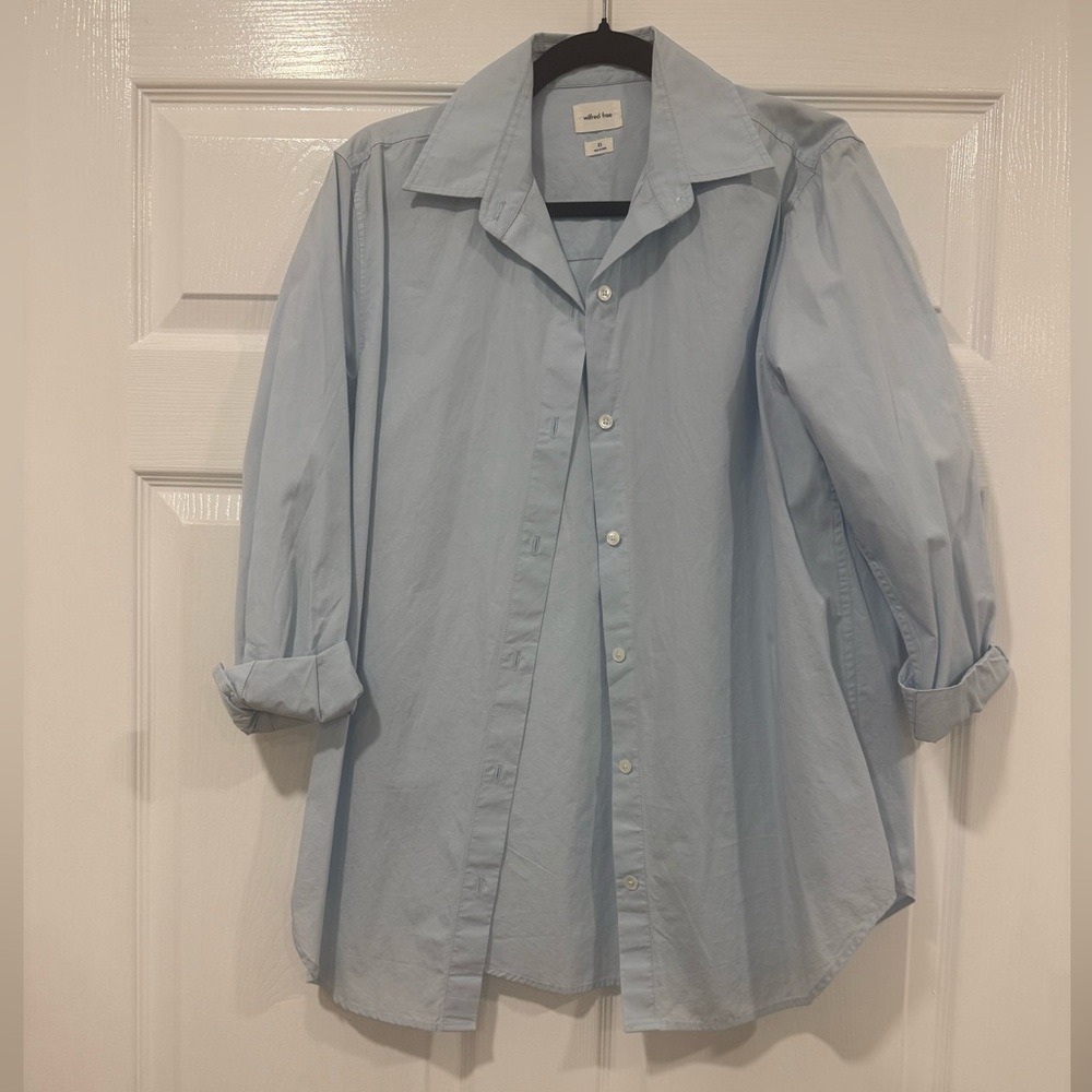 Wilfred Free Sky Blue Shirt - Aritzia